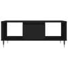 vidaXL Coffee Table Black Engineered Wood Medium Coffee Table