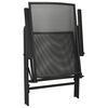 vidaXL Garden Chair Set Anthracite Powder-coated steel One size Foldable