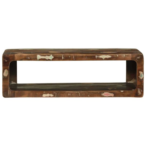 vidaXL TV Cabinet with Shelf Multicolour Solid Reclaim wood