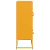vidaXL Highboard Mustard Yellow Cold-rolled Steel Tall Highboard