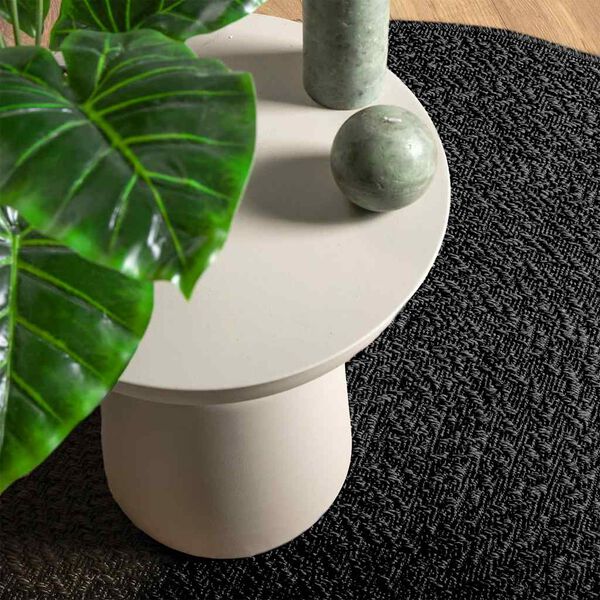 vidaXL Rug Anthracite 100% Polypropylene &Oslash; 78.7 in