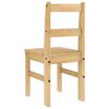 vidaXL Dining Chair Honey Solid pine wood 15.7 x 18.1 x 35.4 in Durable