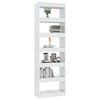vidaXL Book Cabinet High Gloss White Engineered Wood 78.0 in tall