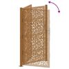 vidaXL Garden Gate 39.4x78.7" Weathering Steel Leaf Design
