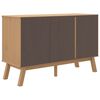 vidaXL Sideboard Brown Solid pine wood Medium Sideboard Rectangular