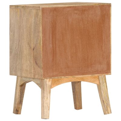 vidaXL Bedside Cabinet 15.7"x13.8"x21.7" Solid Mango Wood
