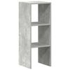 vidaXL Bookcase Concrete gray Engineered wood Medium Stackable