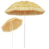 vidaXL Beach Parasol Natural Polypropylene Medium Height-Adjustable