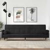vidaXL Sofa Bed Black Velvet Standard