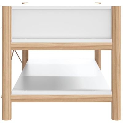 vidaXL Coffee Table White 32.3"x18.9"x17.7" Engineered Wood