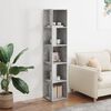 vidaXL Corner Cabinet Concrete grey Engineered wood