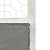 vidaXL 3-Panel Room Divider Grey 41.3x65.0" Fabric