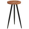 vidaXL Bar Table Honey-colored, Black Solid Acacia wood Medium