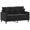 vidaXL Sofa Set Black Velvet (100% polyester), metal, textilene, plywood