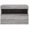 vidaXL TV Wall Cabinet Grey Sonoma Engineered Wood Medium