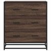 vidaXL Sideboard Brown Oak Engineered wood and metal Medium Sideboard