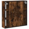 vidaXL Bathroom Mirror Cabinet Smoked oak