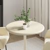 vidaXL Table Top Cream Marble 23.6 x 1.0 in Durable Table Top