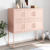 vidaXL Sideboard Pink Cold-rolled steel Sideboard Rectangular Modern