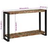 vidaXL Console Table Multicolour 120 x 33 x 75 cm solid reclaimed wood