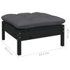 vidaXL Garden Lounge Set Black, Anthracite