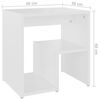 vidaXL Bed Cabinet Set of 2 White Engineered wood Small Bed Cabinet