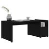 vidaXL Coffee Table Black Engineered wood 35.4 x 17.7 x 13.8 in