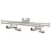 vidaXL Ceiling Spotlight Nickel 69.49 x 3.74 x 5.51 in Steel