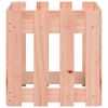 vidaXL Garden Planter Natural wood Solid Douglas wood Outdoor size