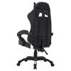 vidaXL Racing Chair White and Black