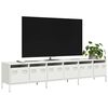 vidaXL TV Cabinet White Cold-rolled Steel Large TV Cabinet Rectangular