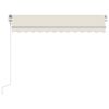 vidaXL Retractable Awning Cream