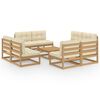 vidaXL Garden Lounge Set Honey brown Solid pine wood Modular