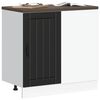 vidaXL Sink Base Cabinet Black Engineered wood Medium Sink Base Cabinet
