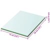 vidaXL Glass Panel Clear Tempered Glass 7.9 x 5.9 in Durable