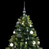 vidaXL Artificial Hinged Christmas Tree Light green and dark green