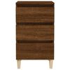 vidaXL Bedside Cabinet Brown oak Engineered wood Medium Bedside Cabinet