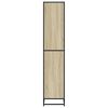 vidaXL Bookcase Sonoma Oak Engineered wood, metal Tall Bookcase