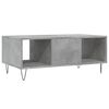 vidaXL Coffee Table Concrete Grey Engineered Wood, Metal Mid-sized