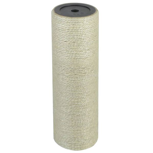 vidaXL Cat Scratching Post Beige Natural sisal and particle board Small