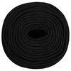 vidaXL Work Rope Black 0.31 " 164.0 ' Polyester