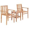 vidaXL Dining Set natural teak