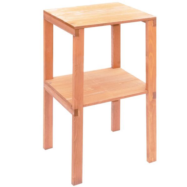 vidaXL Garden Shed Natural wood with green roof