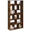 vidaXL Room Divider Smoked Oak Engineered Wood Large Room Divider