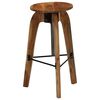 vidaXL Bar Chairs 2 pcs Solid Acacia Wood
