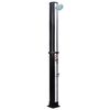 vidaXL Solar Shower Black and Silver PVC, Aluminum, Brass
