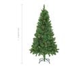 vidaXL Christmas Tree Green PVC Medium Decorative Inlays