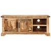 vidaXL TV Cabinet Natural wood Solid rough mango wood