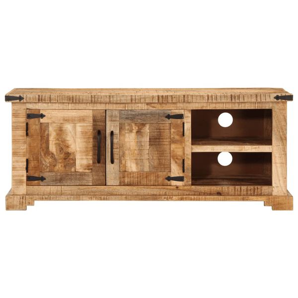 vidaXL TV Cabinet Natural wood Solid rough mango wood