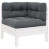 vidaXL Garden Lounge Set Set of 3 White
